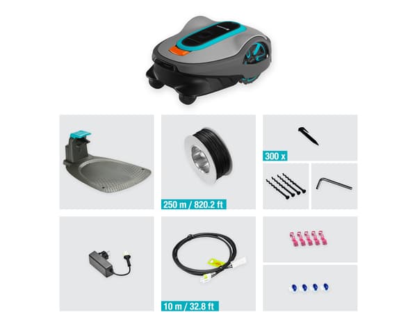 Robot tondeuse connecté Sileno life 1000m² Bluetooth - Gardena - Brico Dépôt