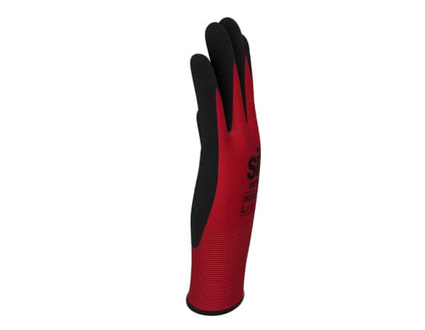 Gants en nitrile tous travaux T10 rouges et noirs - Site - Brico Dépôt