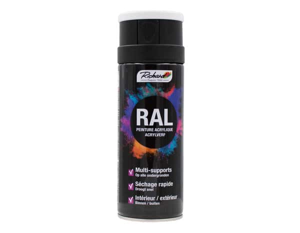 Aerosol 400 ml RAL9010 Blanc Satin - Richard - Brico Dépôt