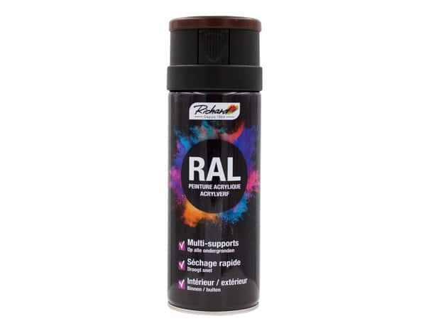 Aerosol multi-supports 400 ml Ral 8011 Brun - Richard - Brico Dépôt