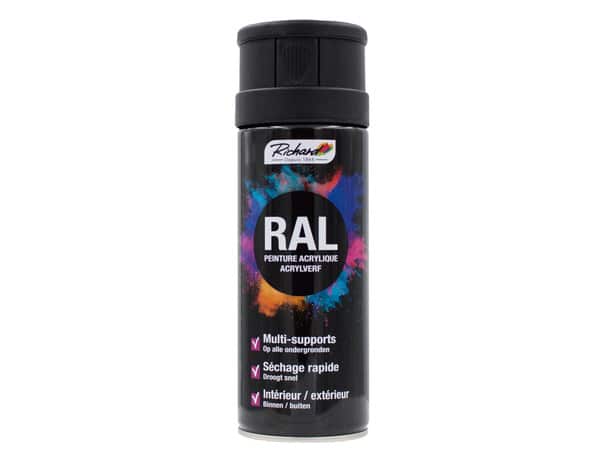 Aerosol 400 ml RAL7016 Noir Satin - Richard - Brico Dépôt