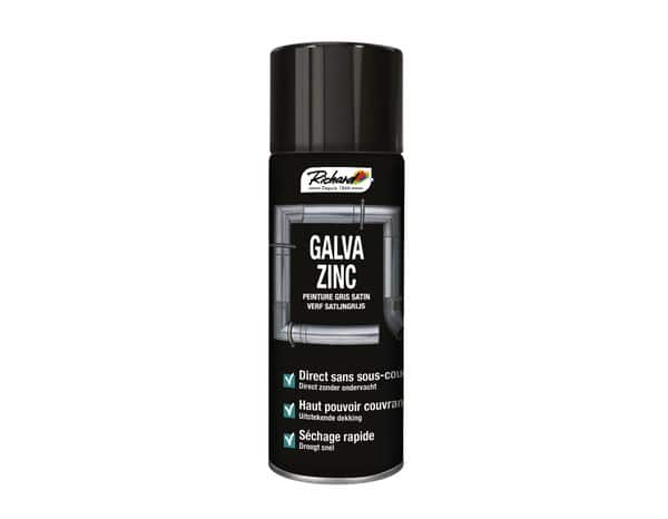 Aerosol 400 ml Galva zinc gris satin - Richard - Brico Dépôt