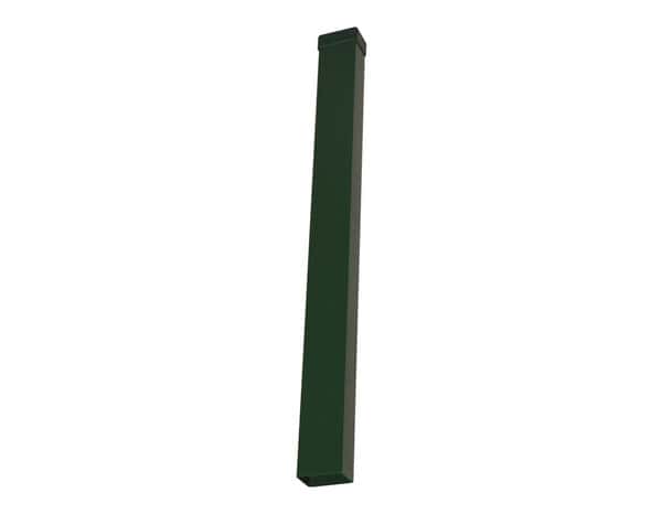 Poteau rectangulaire vert pour grillage H. 1,30 m - section 60 x 40 mm - Blooma - Brico Dépôt