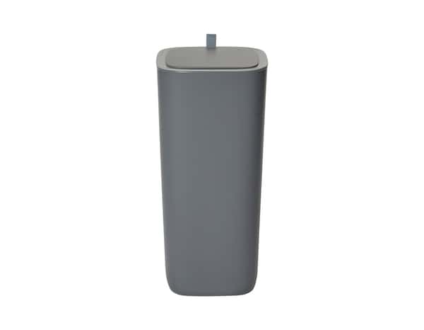 Poubelle "Casetta" à détecteur infrarouge en plastique gris 30l - H. 59cm x l. 27cm - Brico Dépôt