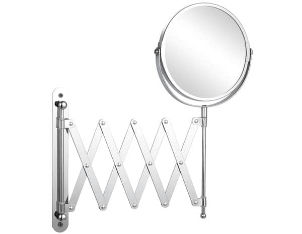 Miroir extensible grossissant chrome - Brico Dépôt