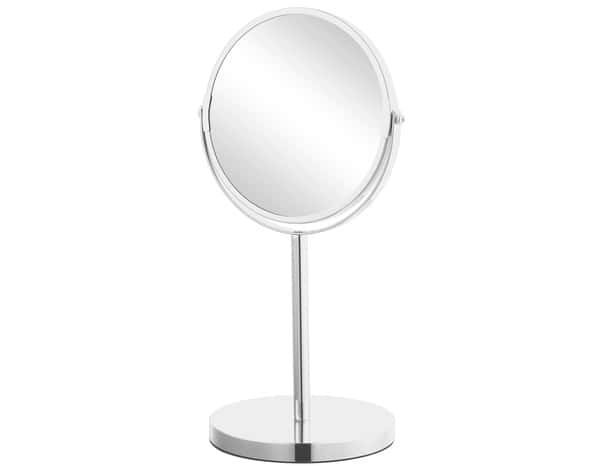 Miroir sur pied grossissant chrome - Brico Dépôt