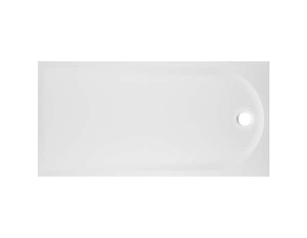 Receveur de douche extra-plat résine rectangulaire 80x160cm  blanc "CALICIA" - Cooke and Lewis - Brico Dépôt