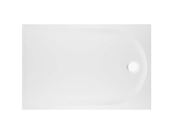 Receveur de douche extra-plat résine rectangulaire 80x120cm  blanc "CALICIA" - Cooke and Lewis - Brico Dépôt