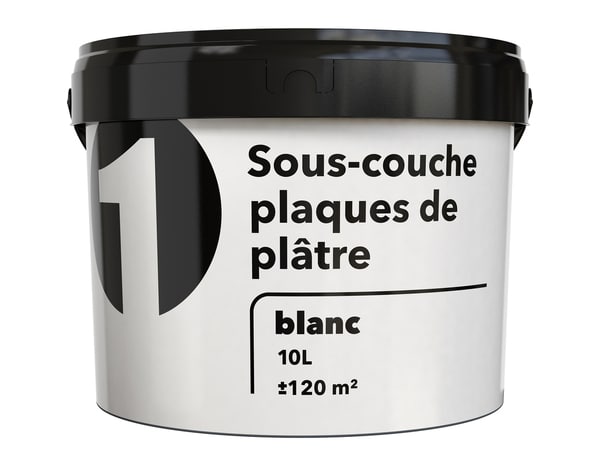 Sous-couche blanche pour plaques de plâtre 10 L - Brico Dépôt