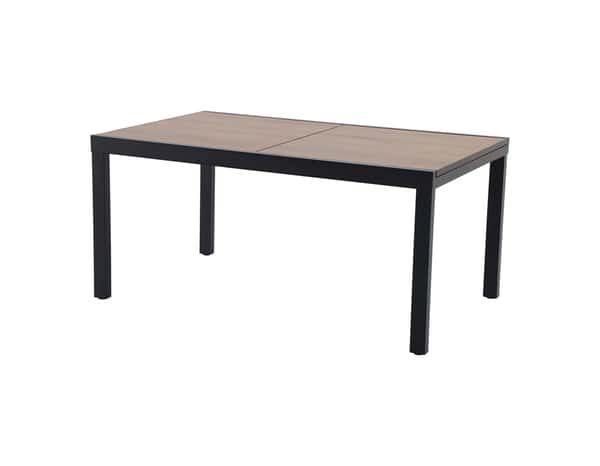 Table extensible noire "ERIBA" - 160/240 x 100 x H. 75 cm. - Blooma - Brico Dépôt