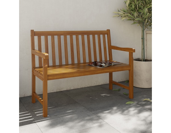 Banc acacia "CALYANTA" -  L. 119 x P. 59 x H. 89 cm - Blooma - Brico Dépôt