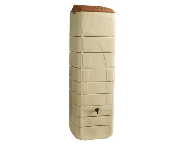 Récupérateur d'eau mural beige 650L - L. 60 x P. 60 x H. 200 cm. - Brico Dépôt