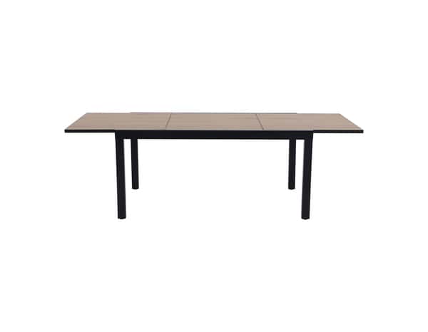 Table extensible noire "ERIBA" - 160/240 x 100 x H. 75 cm. - Blooma - Brico Dépôt