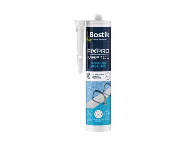 Colle de fixation MSP105 réparations piscine couleur blanc - Cartouche 290 ml - Bostik - Brico Dépôt