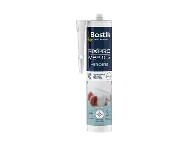 Colle de fixation MSP103 miroirs couleur blanc - Cartouche 290 ml - Bostik - Brico Dépôt