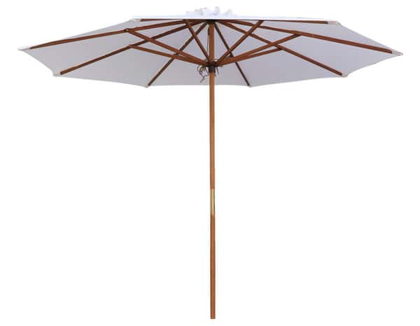 Parasol droit en bois "LEOTIS" - L. 300 x l. 300 cm - Blooma - Brico Dépôt