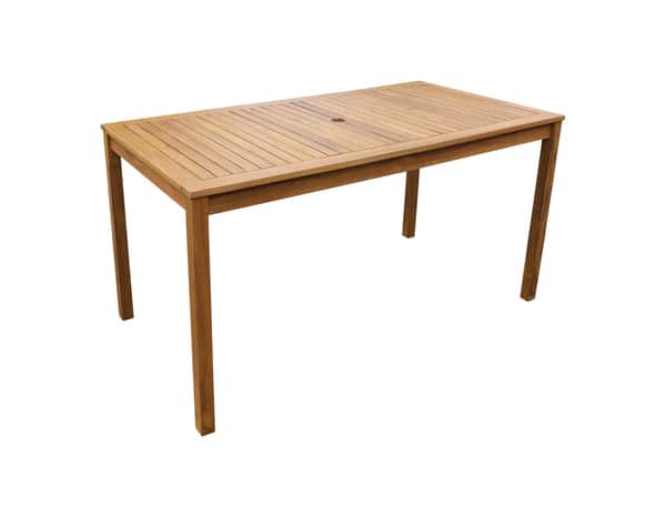 Table en acacia "LEOTIS" - L. 144 x P. 75 x H. 75 cm. - Blooma - Brico Dépôt