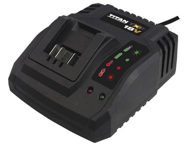 Perceuse visseuse à percussion + scie sauteuse 18V + 2 batterie 2 Ah + chargeur - Titan - Brico Dépôt