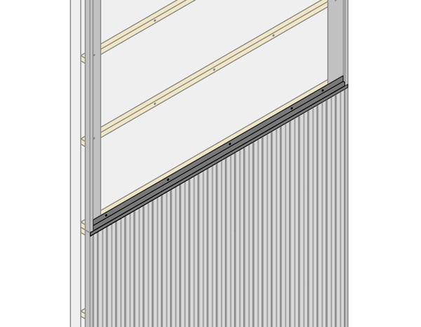 Bavette de démarrage et de jonction pour bardage et parement XL45 2300 mm noir mat - Brico Dépôt