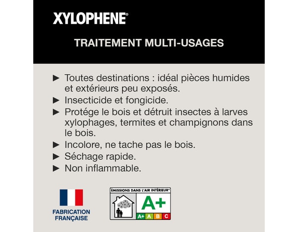 Traitement bois multi-usages intérieur et extérieur 20 L - Xylophene - Brico Dépôt