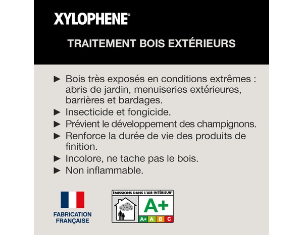 Traitement bois extérieur 5 L - Xylophene - Brico Dépôt