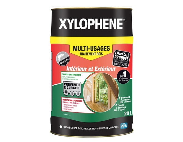 Traitement bois multi-usages intérieur et extérieur 20 L - Xylophene - Brico Dépôt