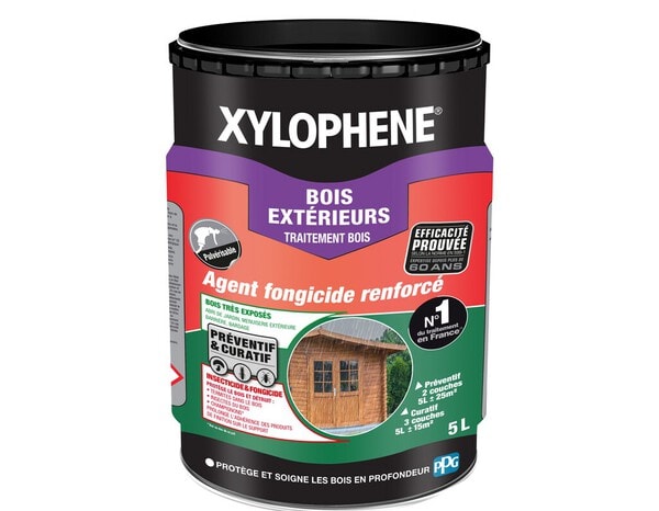 Traitement bois extérieur 5 L - Xylophene - Brico Dépôt