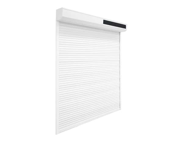 Volet roulant solaire motorisé aluminium blanc 215 x 120 cm - Geom - Brico Dépôt