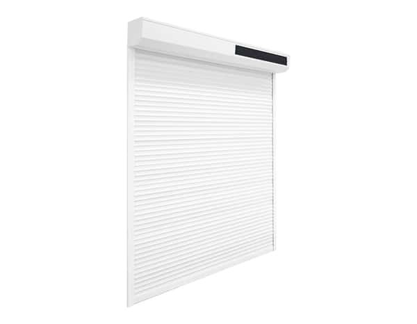 Volet roulant solaire motorisé aluminium blanc 155 x 90 cm - Geom - Brico Dépôt