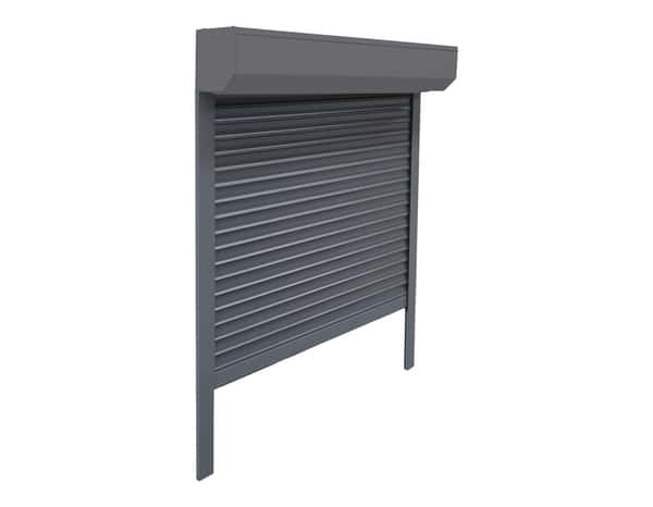 Volet roulant motorisé aluminium gris 215 x 140 cm - Geom - Brico Dépôt