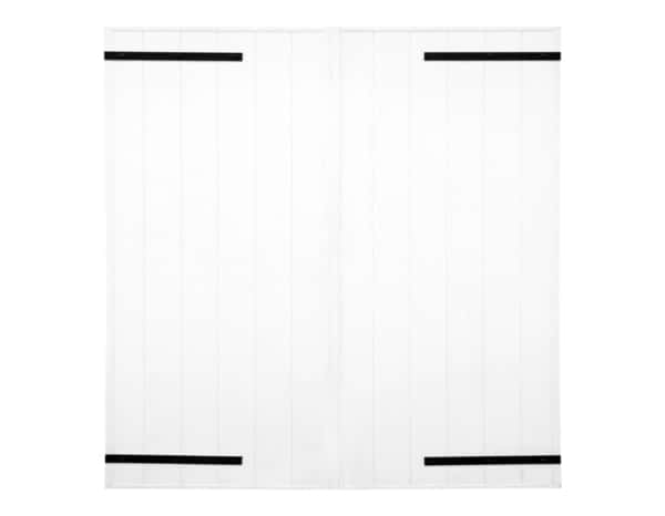 Volet battant 2 panneaux PVC blanc 125 x 120 cm - Geom - Brico Dépôt