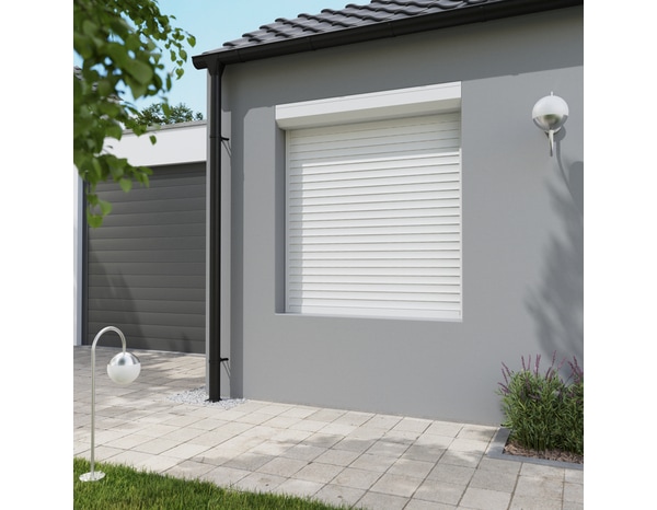 Volet roulant aluminium blanc 160 x 140 cm - Geom - Brico Dépôt