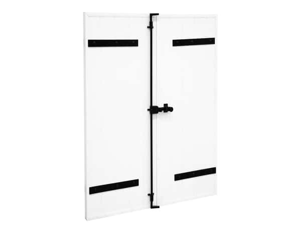 Volet battant 2 panneaux PVC blanc 215 x 120 cm - Geom - Brico Dépôt