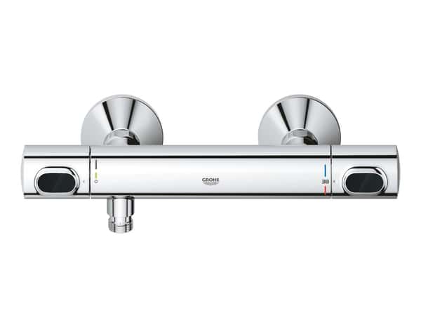 Kit barre de douche thermostatique "Precision Flow" - Grohe - Brico Dépôt