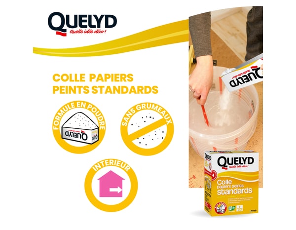 Colle à papiers peints standards - 250 g - Quelyd - Brico Dépôt