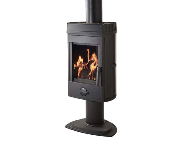 Poêle à Bois "Mesnil" 8 kW- H.986 x l. 486,5 x P. 385 mm - Invicta - Brico Dépôt