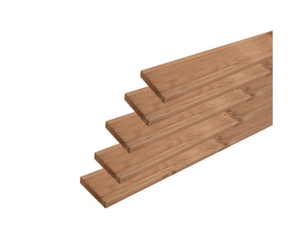 Lame de terrasse en bois marron - 2400 x 95 x 2 mm - Brico Dépôt