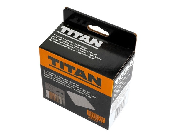 Lot de 50 bâtons de colle blanc D. 11 mm - Titan - Brico Dépôt