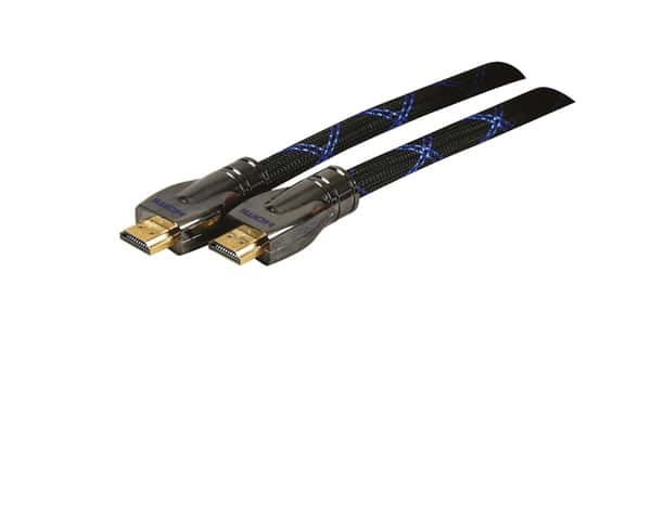 Cordon HDMI tressé fiche métal 4K 1.5M - Brico Dépôt