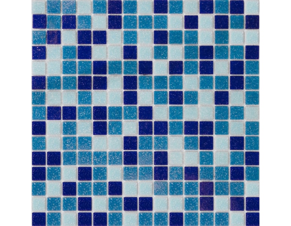 Mosaïque verre piscine mix bleu 32,7 x 32,7 cm - Cooke and Lewis - Brico Dépôt