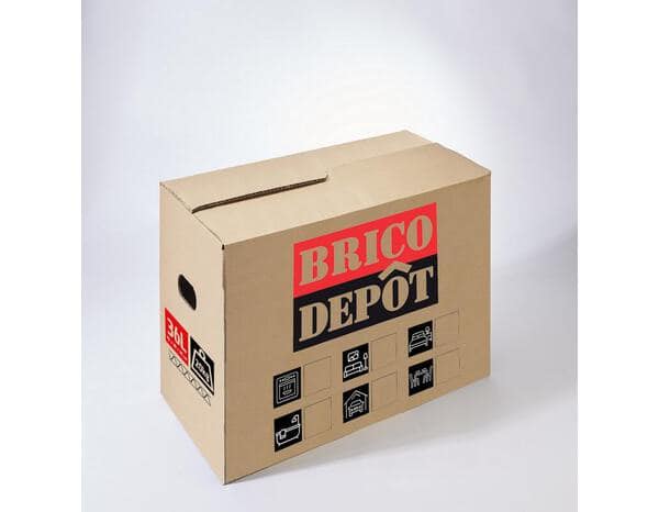 Carton de déménagement Brico dépôt 36 L - L. 40 x P. 30 x H. 30 cm - Brico Dépôt