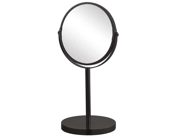 Miroir sur pied noir grossissant noir - Brico Dépôt