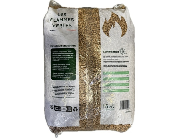 Granulés de bois Sac de 15 kg - ≤10% - Brico Dépôt