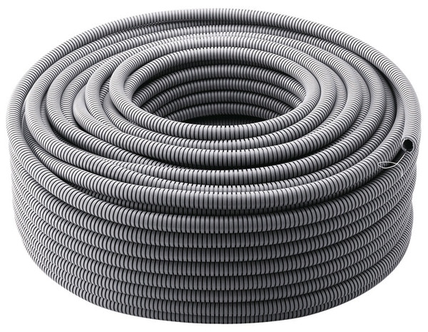 Gaine annelée nue Icta 100 m 25 mm avec tire-fils - Brico Dépôt