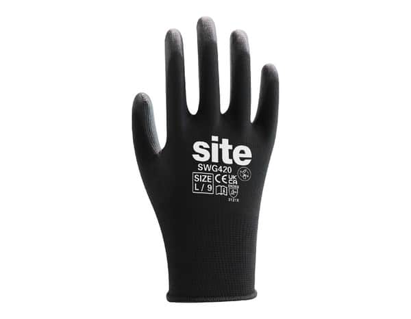 Gants tous travaux pleins noir polyuréthane Taille.9 - Site - Brico Dépôt