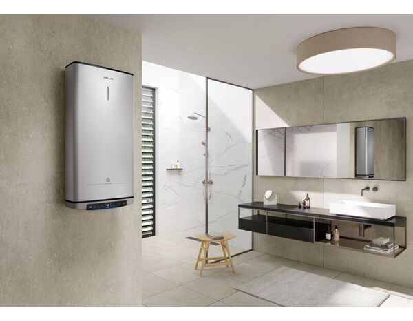 Chauffe-eau électrique plat gris multi positions "Velis tech wifi" - 65L - Ariston - Brico Dépôt