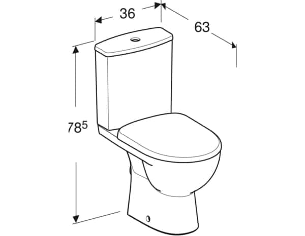 Pack WC "Scuadra" sans bride - Brico Dépôt