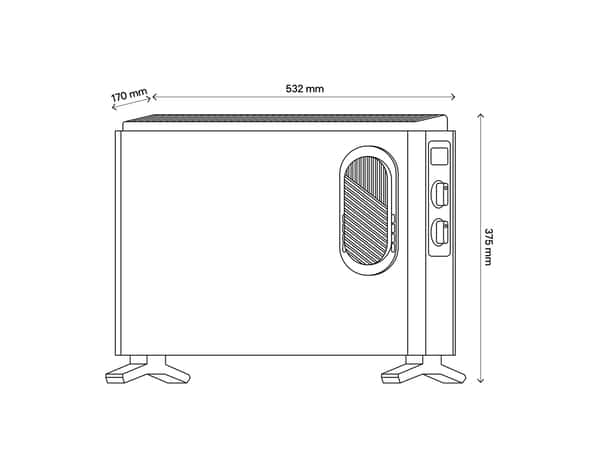 Convecteur 2000 W - Bodner - Brico Dépôt