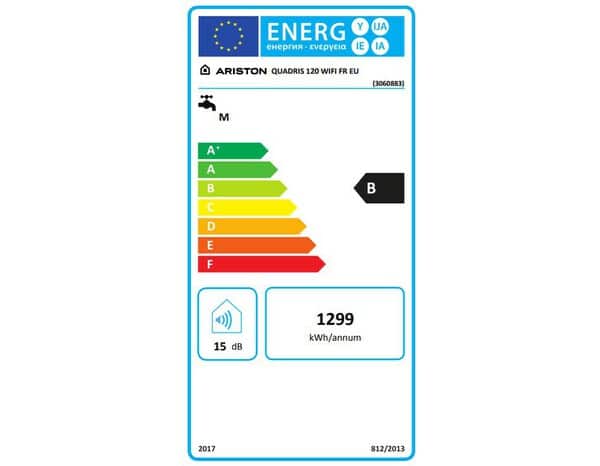 Chauffe-eau électrique plat blanc "Quadris" - 120L - Ariston - Brico Dépôt