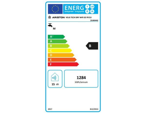 Chauffe-eau électrique plat gris multi positions "Velis tech wifi" - 65L - Ariston - Brico Dépôt